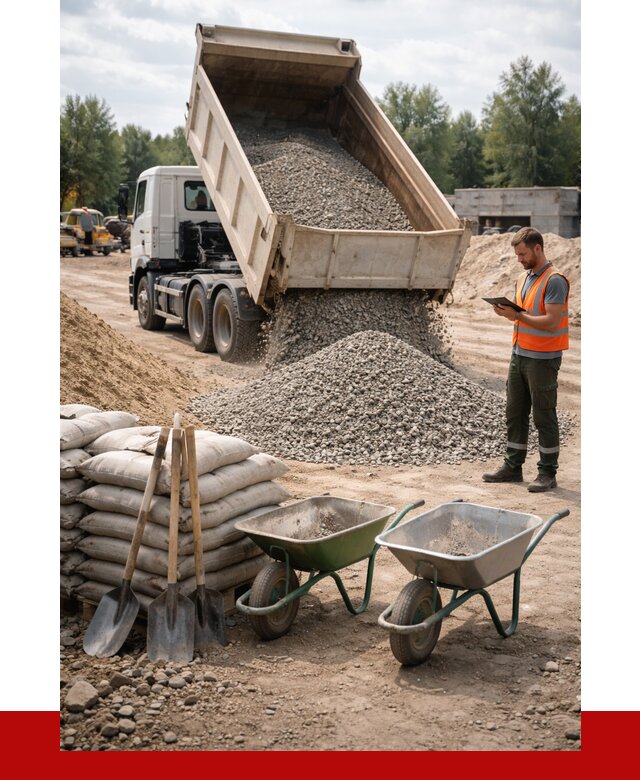 Доставка нерудных материалов в Кронштадте от 1252 руб. | ПРОНЕРУДКрн