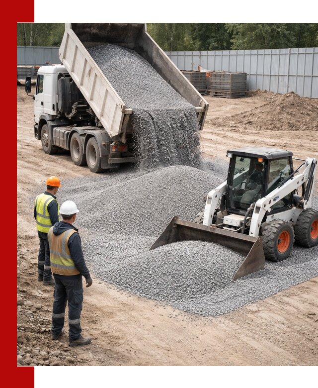 Доставка и продажа гранитного щебня фракции 0-5 в Кронштадте