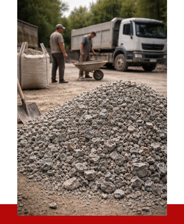 Гранитный щебень фракция 20-40 в Кронштадте от 3339 руб. ПРОНЕРУДКрн