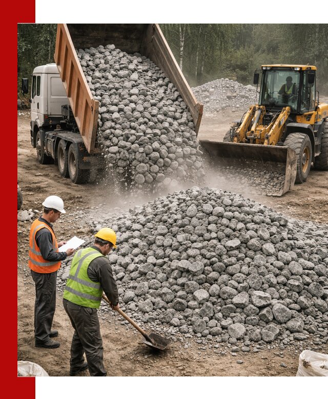 Гранитный щебень фракция 70-150 доставка в Кронштадте