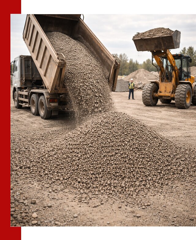 Гравийный щебень фракция 3–10 с доставкой в Кронштадте