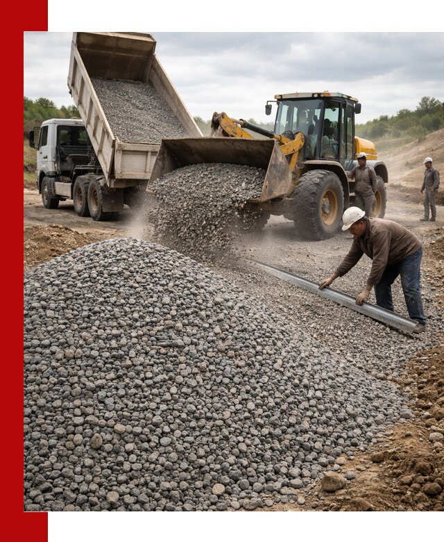 Гравийный щебень фракция 5-20 с доставкой в Кронштадте