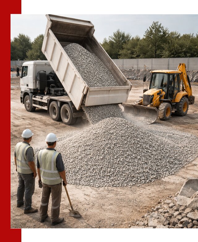 Купить известняковый щебень фракции 5–10 мм с доставкой в Кронштадте