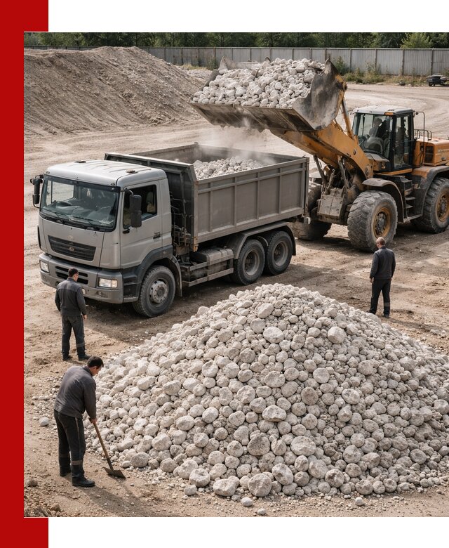 Известняковый щебень фракция 70–150 с доставкой в Кронштадте