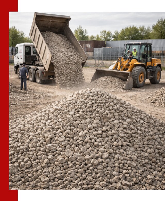 Доломитовый щебень фракции 20–41 с доставкой в Кронштадте