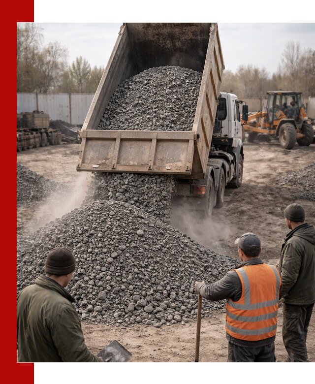 Доставка шлакового щебня в удобные сроки по выгодной цене в Кронштадте