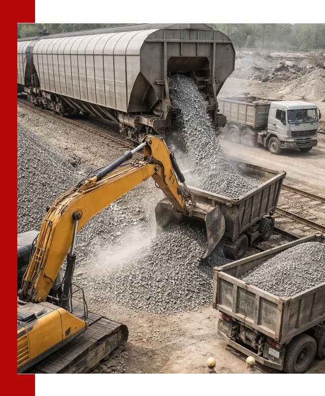 Доставка железнодорожного щебня в Кронштадте крупными партиями быстрого отгруза