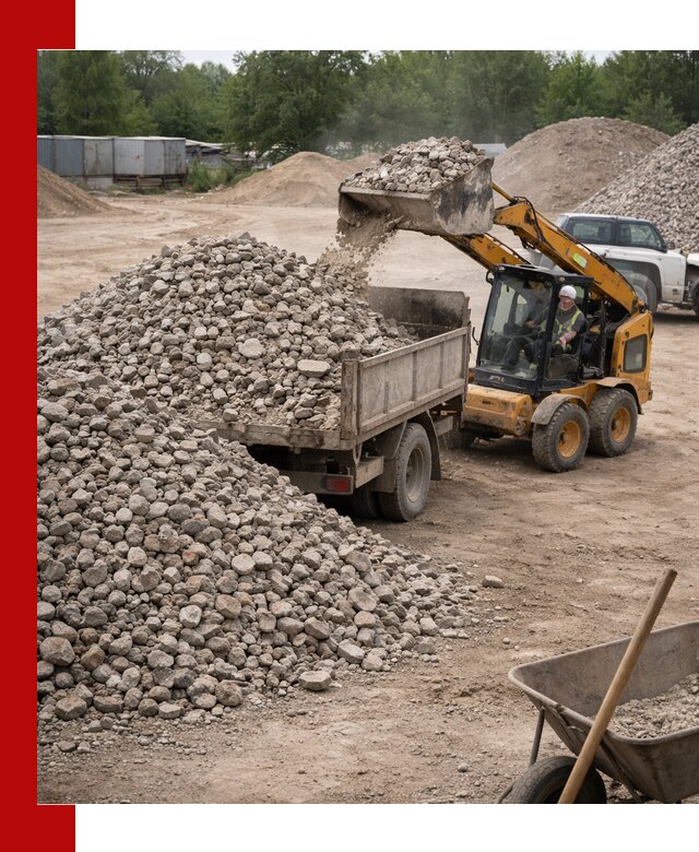 Доставка вторичного щебня в Кронштадте для строительных работ