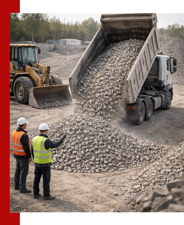 Вторичный щебень фракция 40–70 доставка в Кронштадте