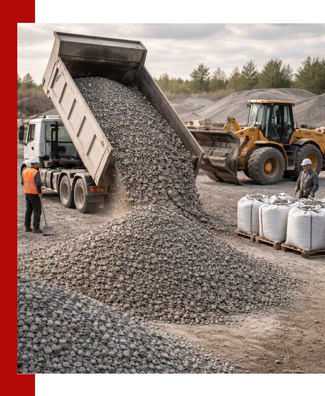 Бетонный щебень фракция 5–20 с доставкой в Кронштадте
