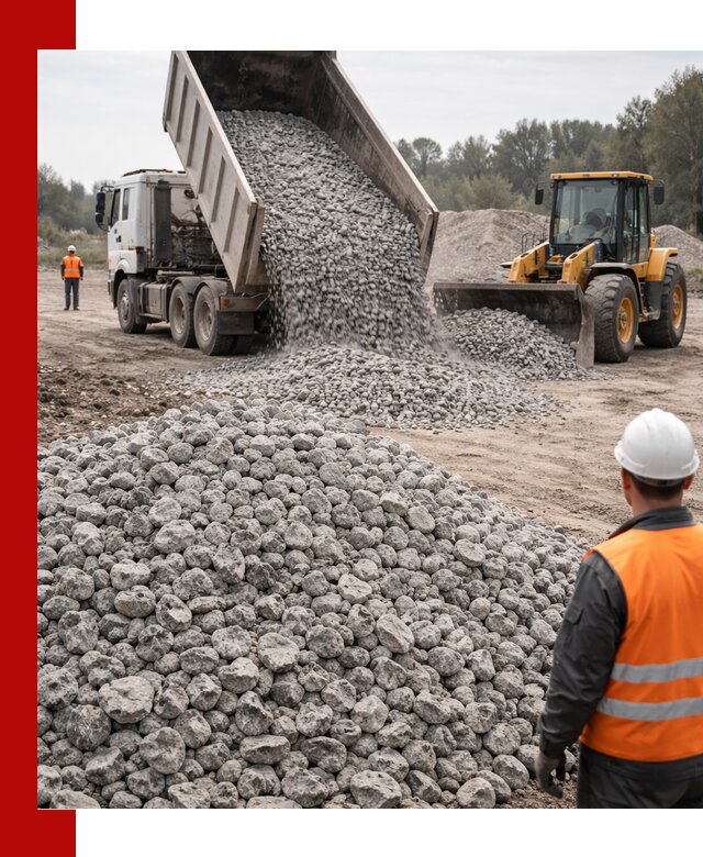 Доставка бетонного щебня фракции 20-40 в Кронштадте