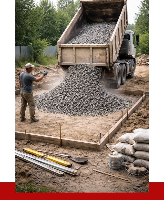 Купить щебень для фундамента в Кронштадте от 4695 р. | ПРОНЕРУДКрн