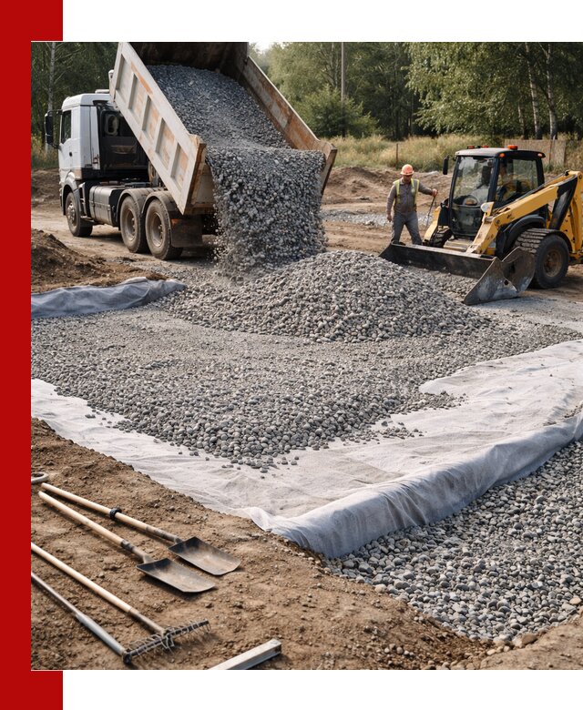 Щебень для фундамента с доставкой в Кронштадте