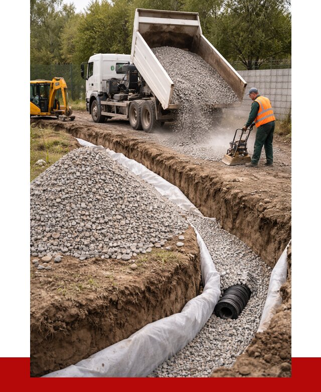 Щебень для дренажа в Кронштадте от 1930 р., ПРОНЕРУДКрн доставка