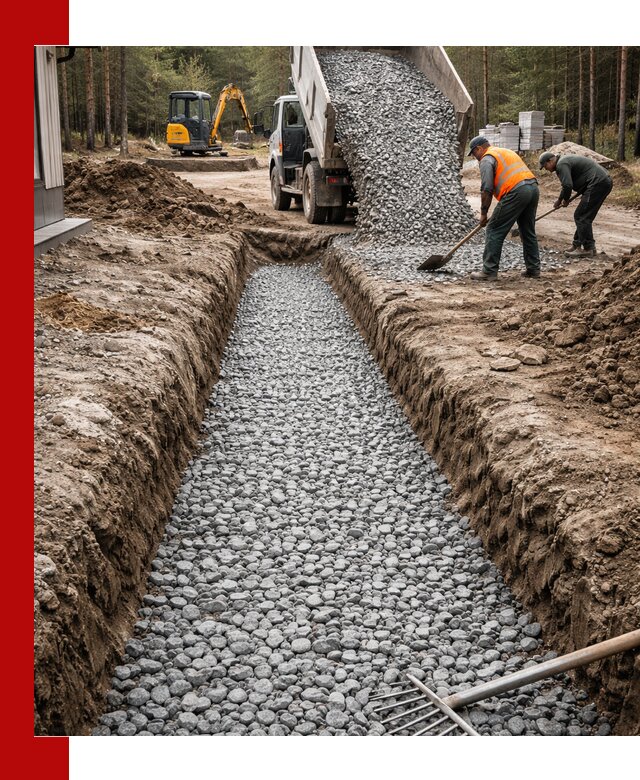 Щебень для дренажа с доставкой в Кронштадте высокого качества