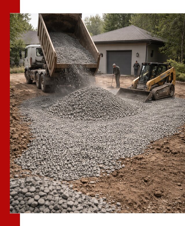 Щебень для парковки в Кронштадте: доставка и укладка качественного материала