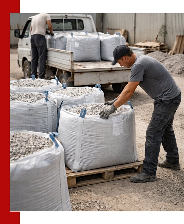 Доставка щебня в мешках по выгодным ценам в Кронштадте