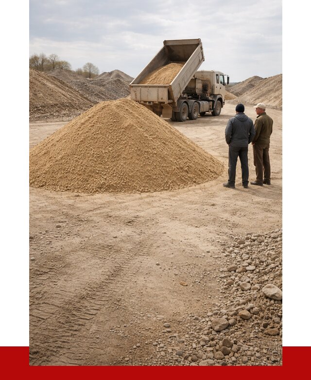 Карьерный песок крупнозернистый в Кронштадте от 8869 р | ПРОНЕРУДКрн