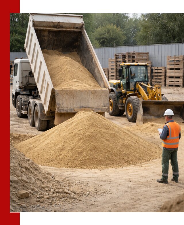 Доставка карьерного мелкозернистого песка в Кронштадте
