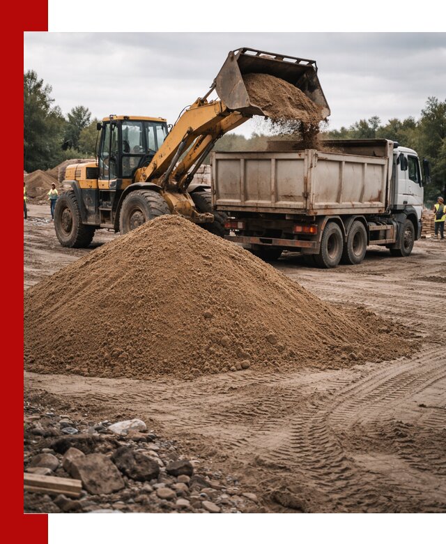 Доставка речного песка навалом в Кронштадте быстро и выгодно