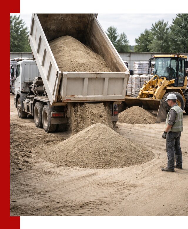 Поставка и доставка песка для бетона в Кронштадте