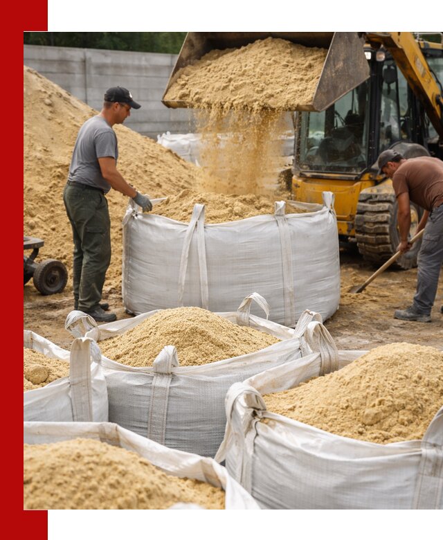 Поставка качественного песка для кладки в Кронштадте