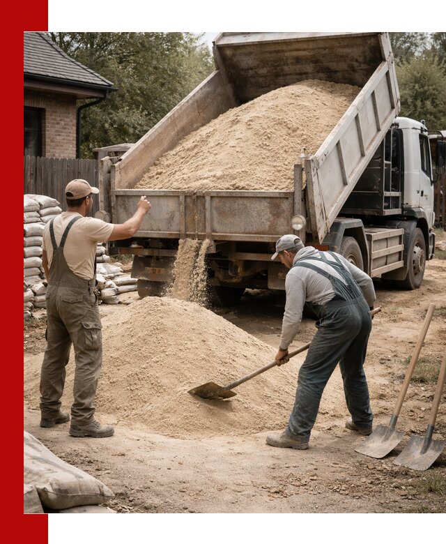Песок для штукатурки с доставкой в Кронштадте качественный и чистый