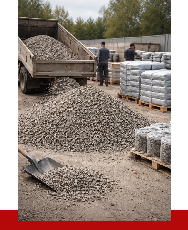 Гравий фракция 5-20 в Кронштадте купить от 2400 р. ПРОНЕРУДКрн