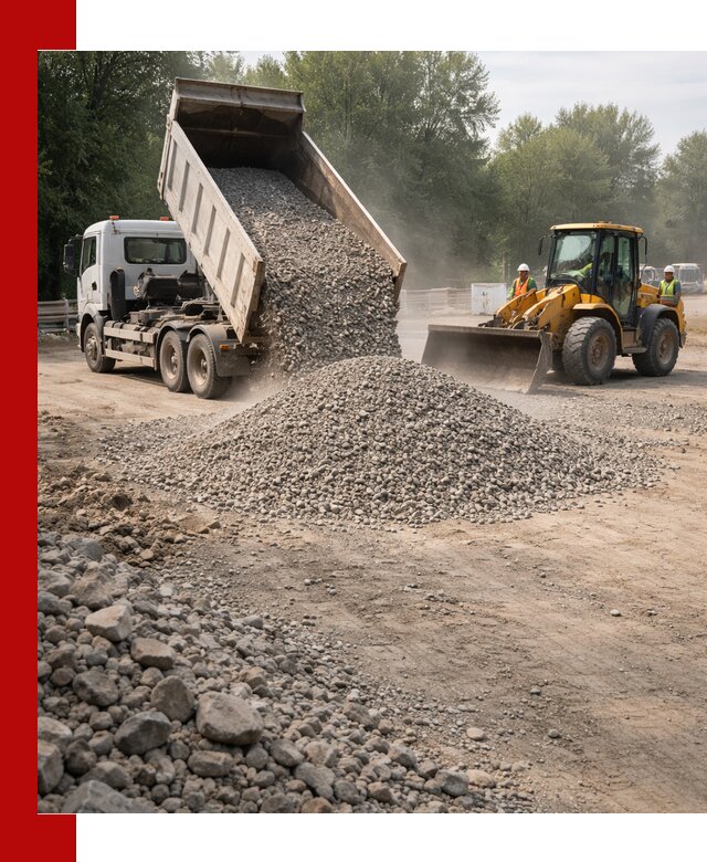 Гравий фракция 5–20 доставка в Кронштадте оптом и в розницу