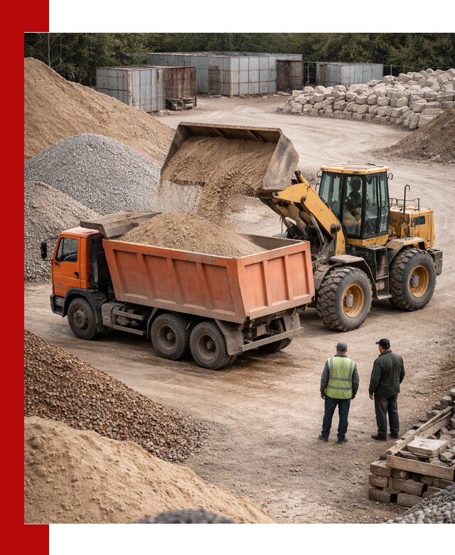 Доставка сыпучих смесей и смесей для стройки в Кронштадте