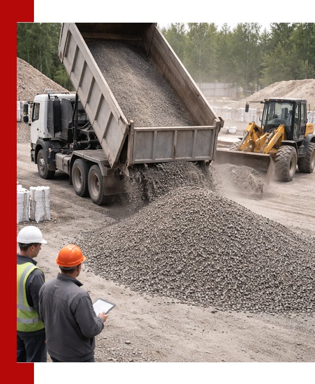 Доставка и продажа гранитного отсева 0-10 в Кронштадте