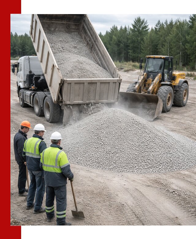 Известняковый отсев 0-5 доставка в Кронштадте быстро и выгодно