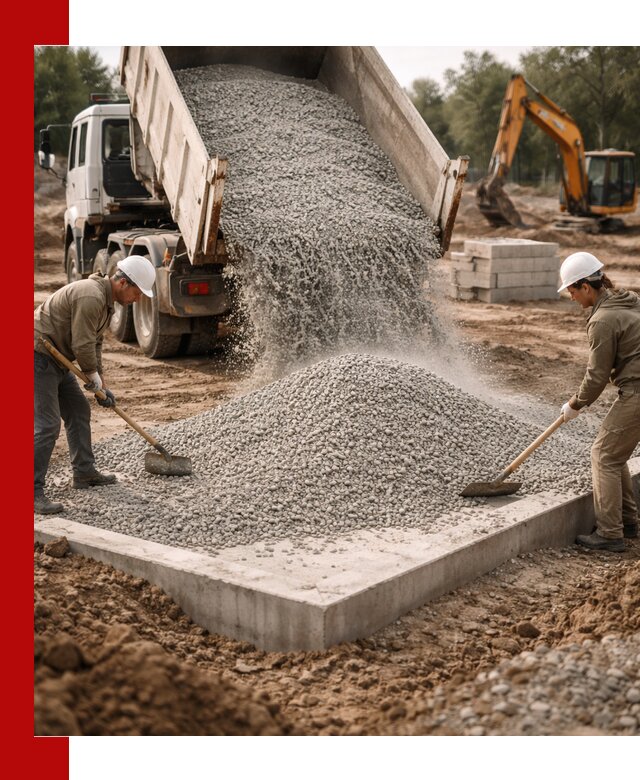 Доставка и продажа отсева для бетона в Кронштадте