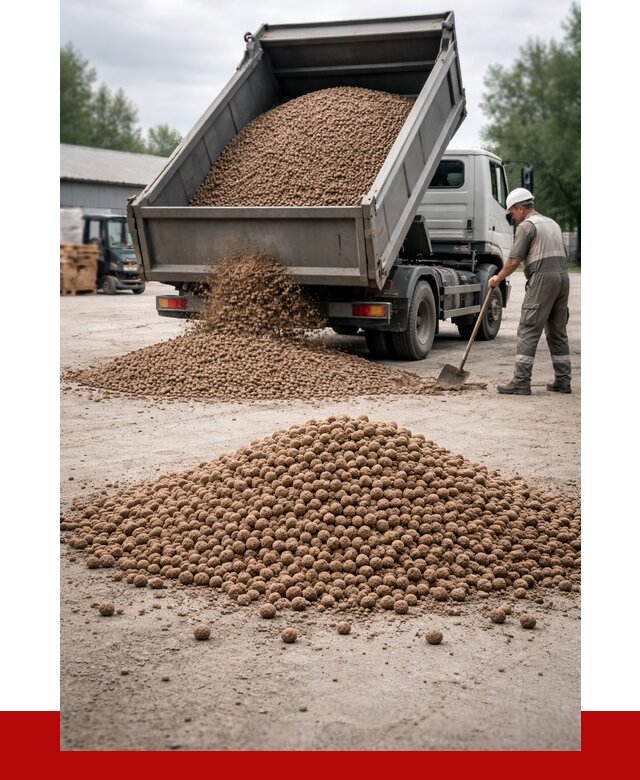 Керамзит с доставкой в Кронштадте от 4382 р. за м3 | ПРОНЕРУДКрн