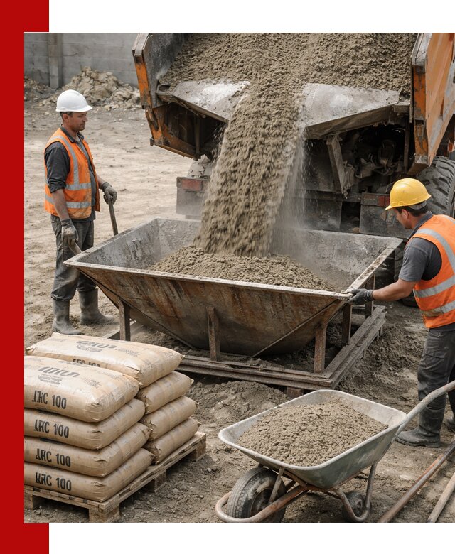 Доставка цементно-песчаной смеси М100 в Кронштадте