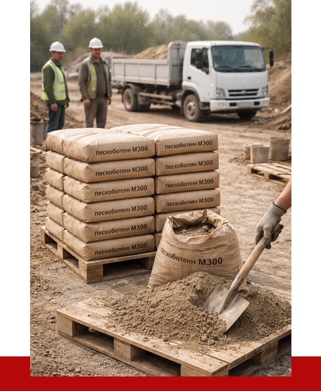 Пескобетон М300 в Кронштадте с доставкой от 4852 р. за куб | ПРОНЕРУДКрн