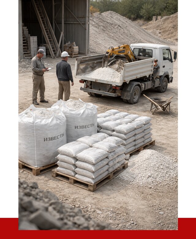 Известь строительная в Кронштадте с доставкой от 4382 р. | ПРОНЕРУДКрн