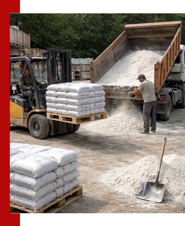 Доставка строительной извести оптом и в розницу в Кронштадте