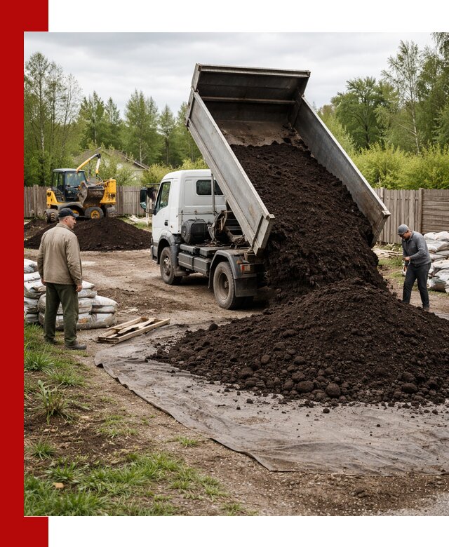 Доставка качественного почвогрунта в Кронштадте оптом и в розницу