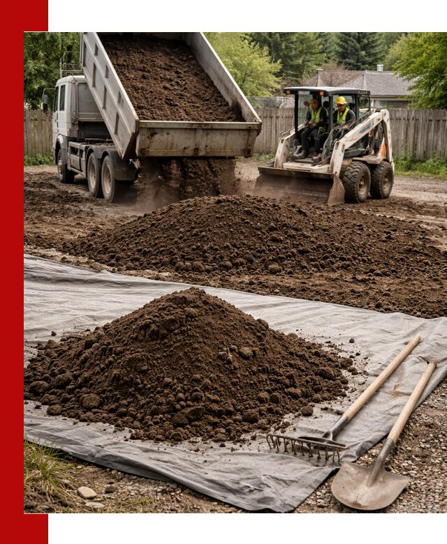 Грунт для отсыпки участка с доставкой в Кронштадте