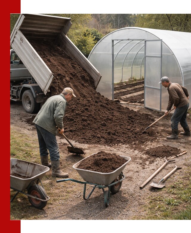 Грунт для теплицы с доставкой в Кронштадте — плодородный субстрат под растения