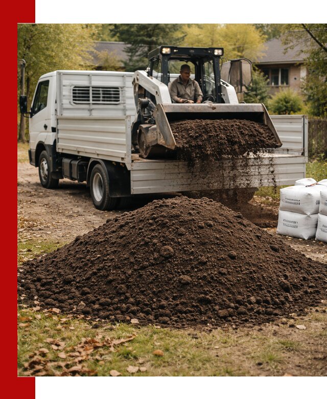 Доставка садовой земли в больших объёмах в Кронштадте