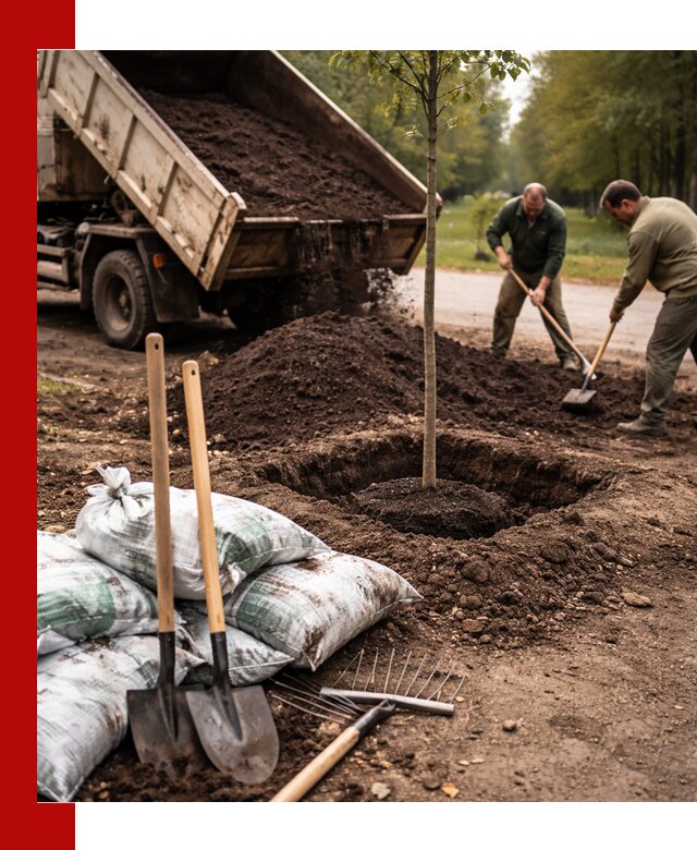 Грунт для посадки деревьев в Кронштадте — доставка и подготовка почвы