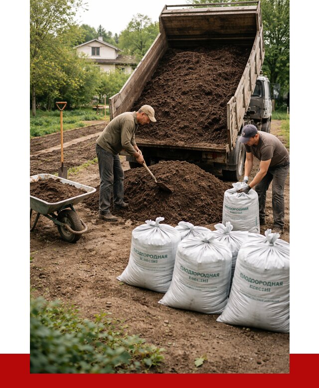 Плодородная смесь в Кронштадте от 4382 р./куб с доставкой | ПРОНЕРУДКрн