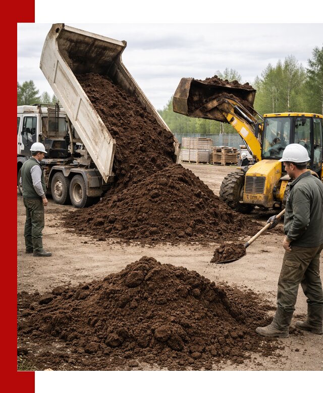 Доставка торфа оптом и в мешках в Кронштадте