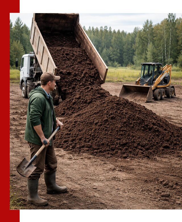 Купить верховой торф с доставкой в Кронштадте для садоводства и растений