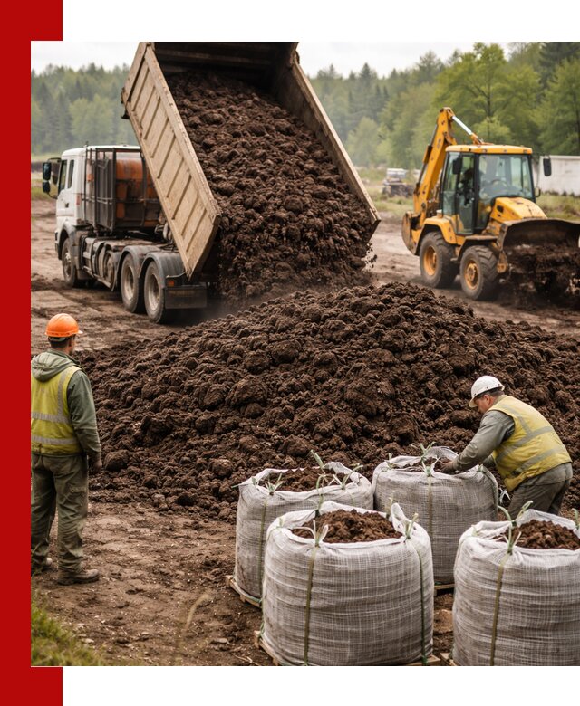 Доставка нейтрального торфа в Кронштадте оптом и в розницу
