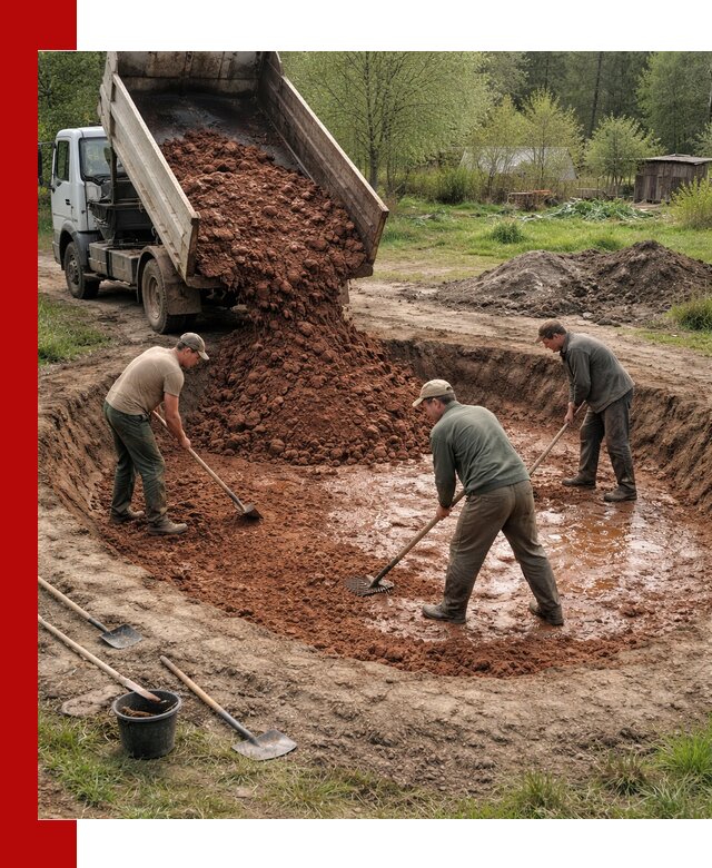 Купить качественную глину для пруда в Кронштадте