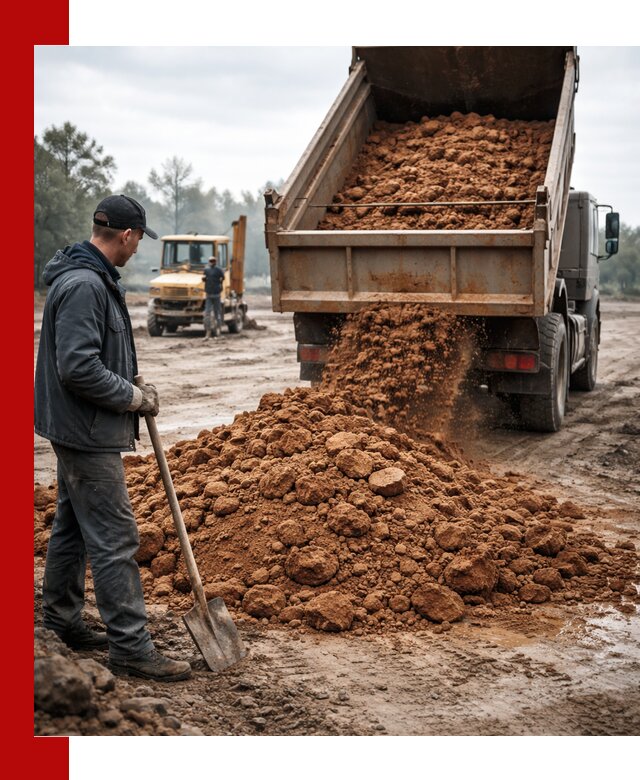 Глина для засыпки в Кронштадте с доставкой самосвалами