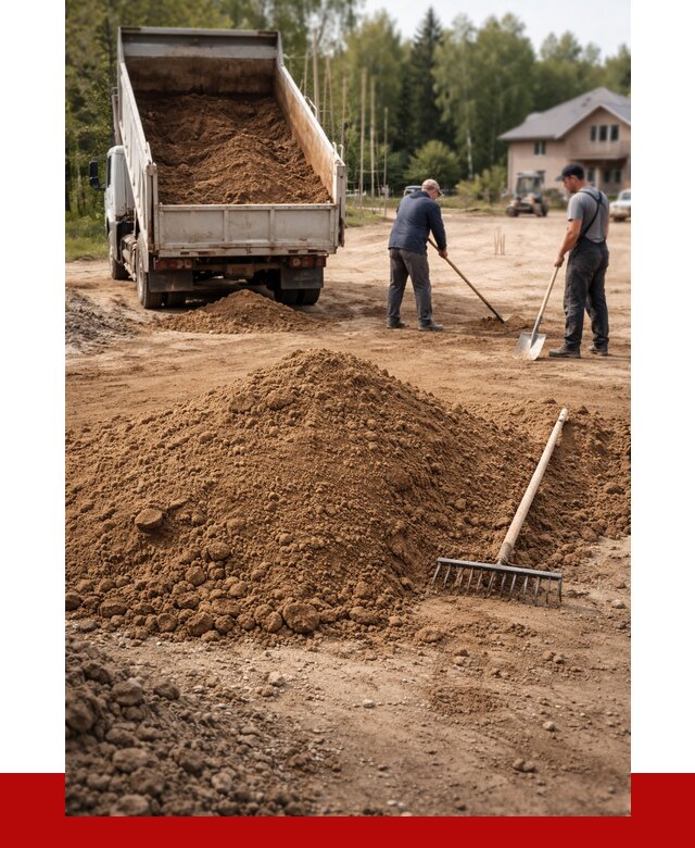 Суглинок для планировки в Кронштадте с доставкой от 4382 р. | ПРОНЕРУДКрн